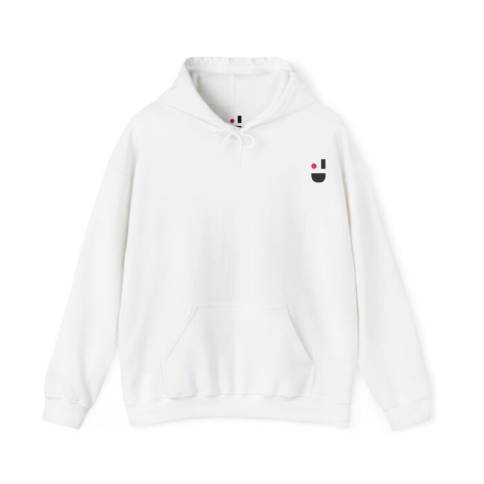 Skull Hooded Sweatshirt in White - Image 2