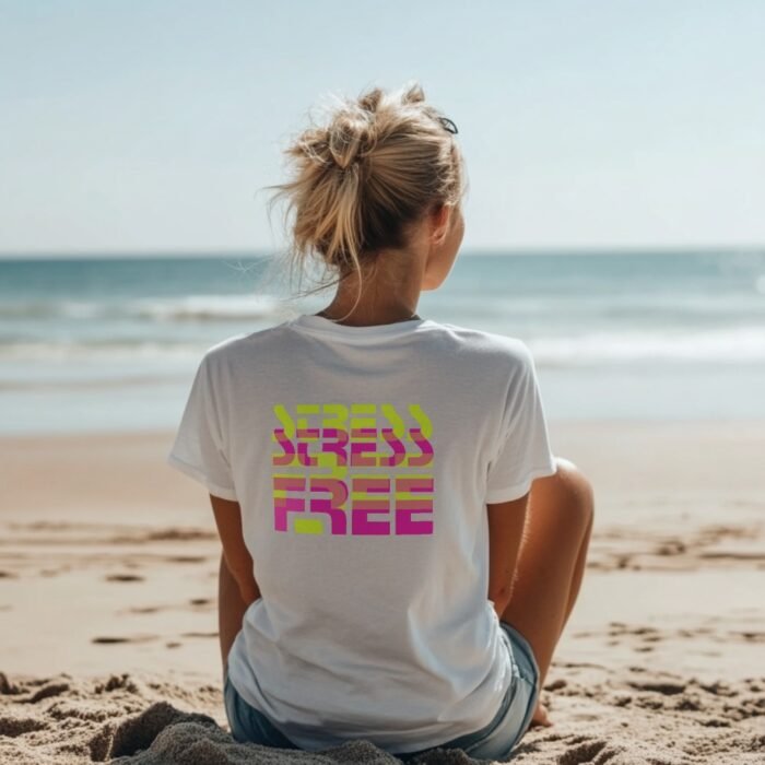 Stress Free Ladies Tee - Image 2