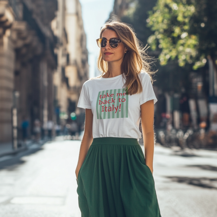 Take Me Back To Italy Ladies T-Shirt - Image 3