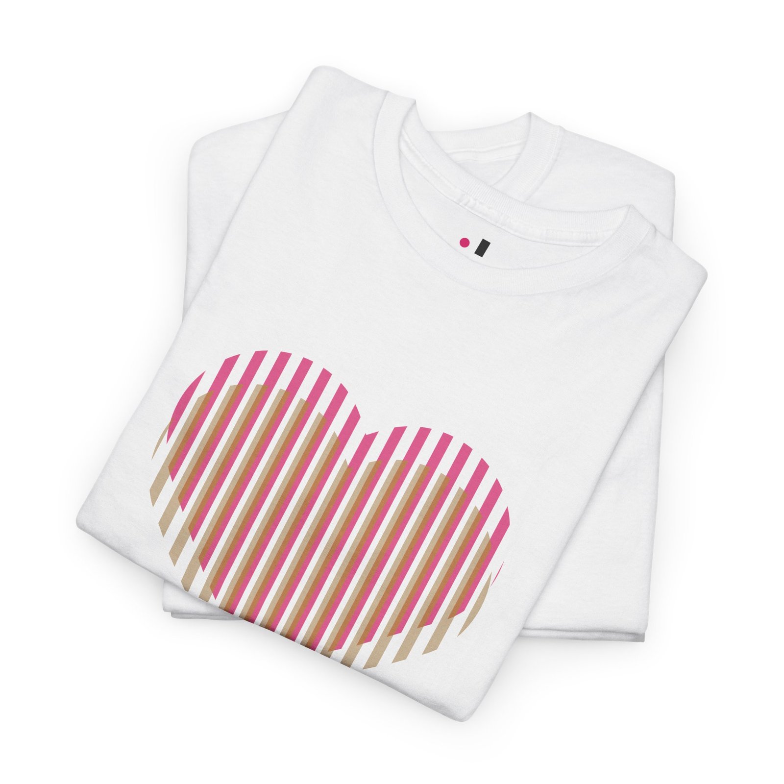 Golden Heart Print Ladies T-Shirt - Image 2