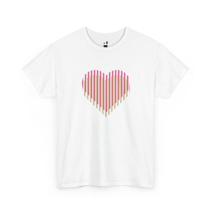 Golden Heart Print Ladies T-Shirt